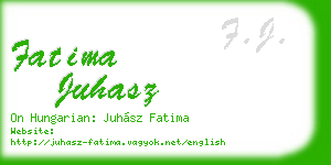 fatima juhasz business card