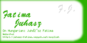 fatima juhasz business card